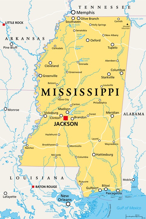 Asian Store Locations - Mississippi