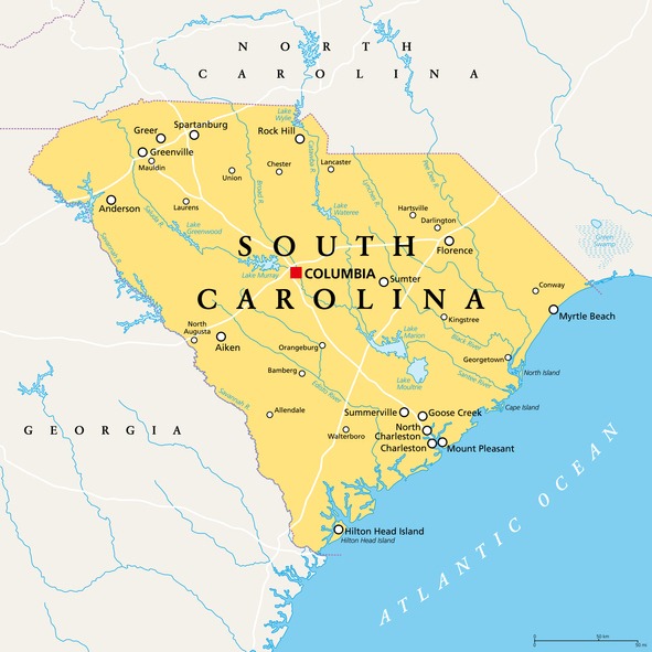 Asian Store Locations - South Carolina