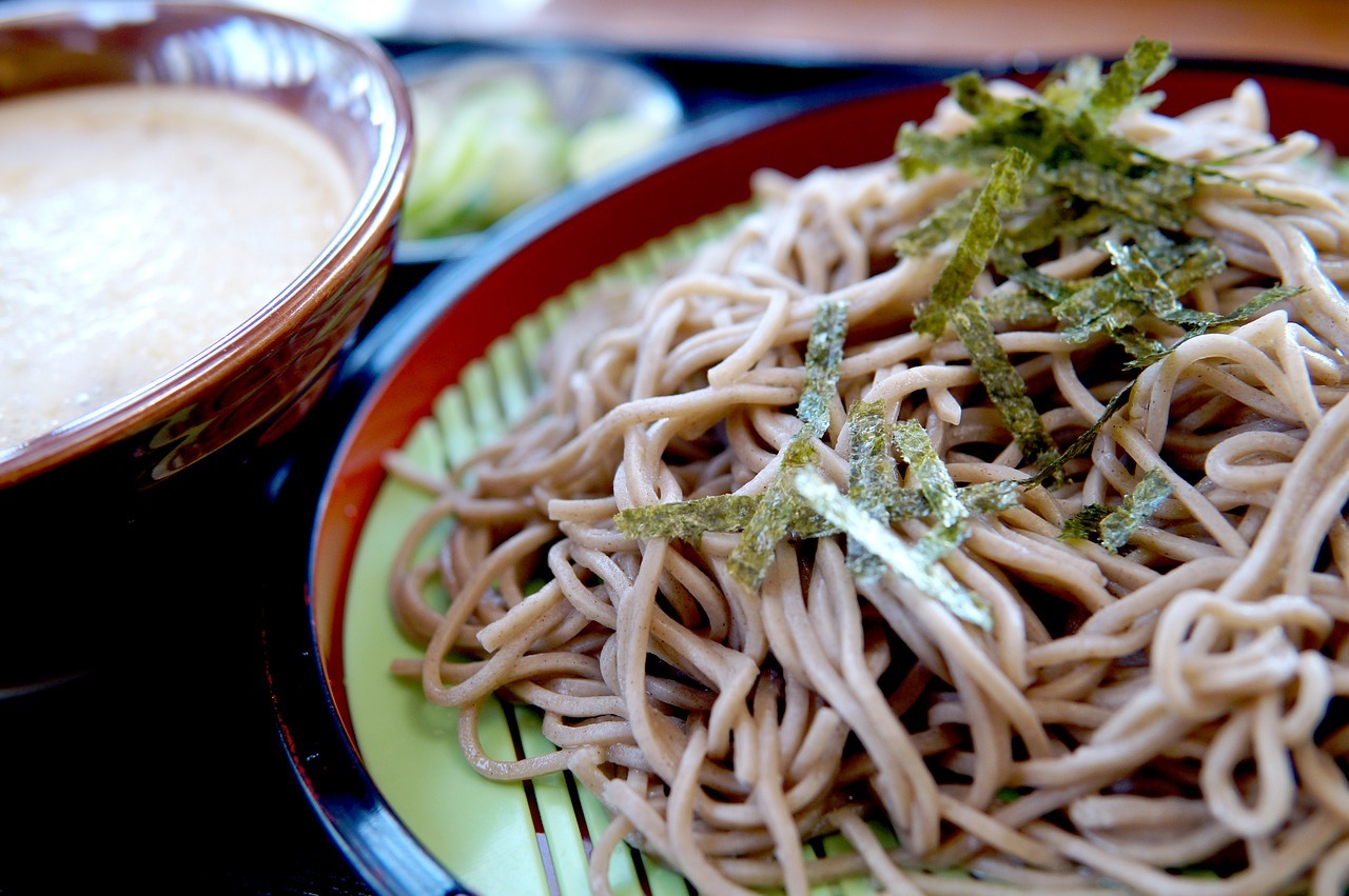 Buckwheat Noodles in Chilled Broth