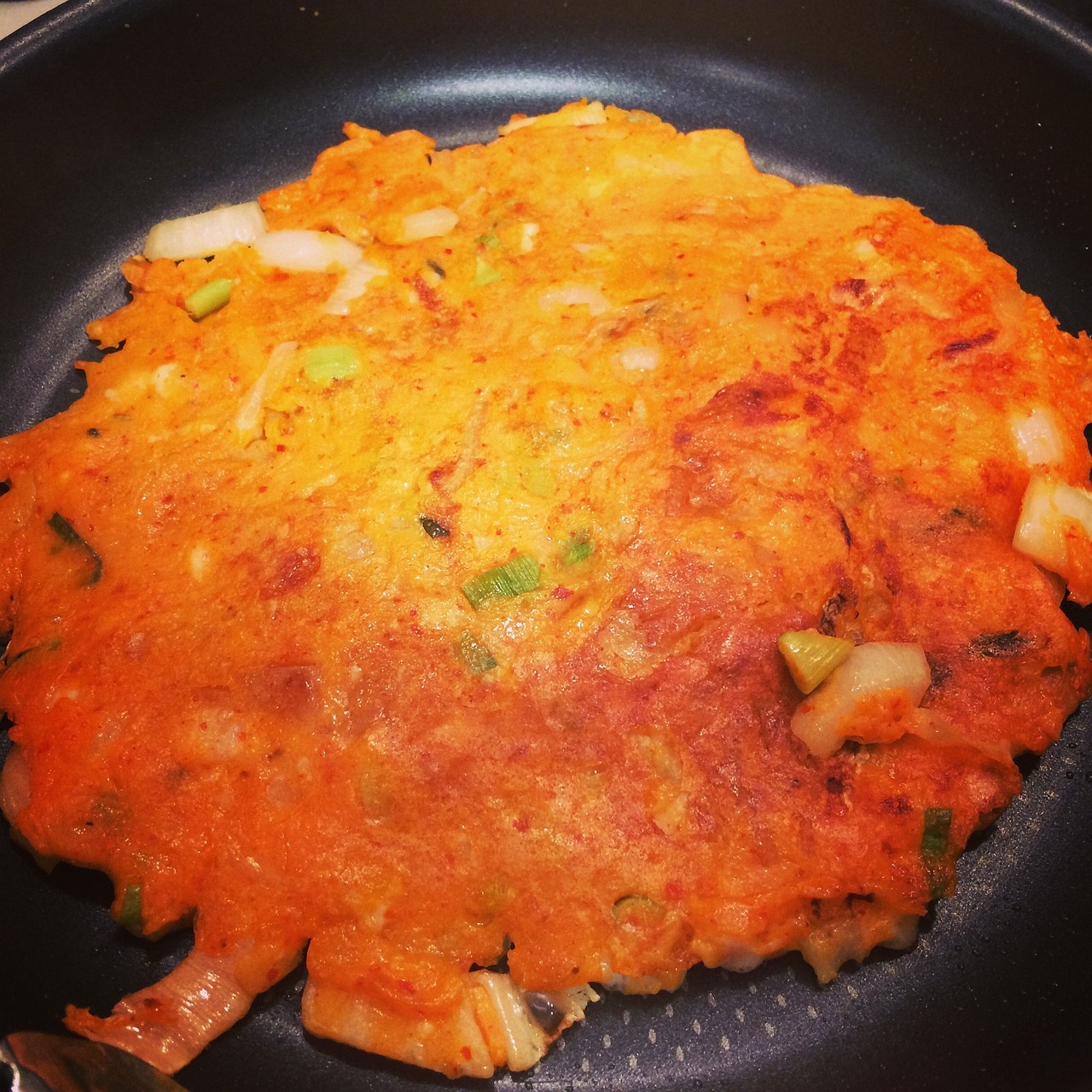 Nokdu Bindaetteok - Mung Bean and Kimchi Pancake