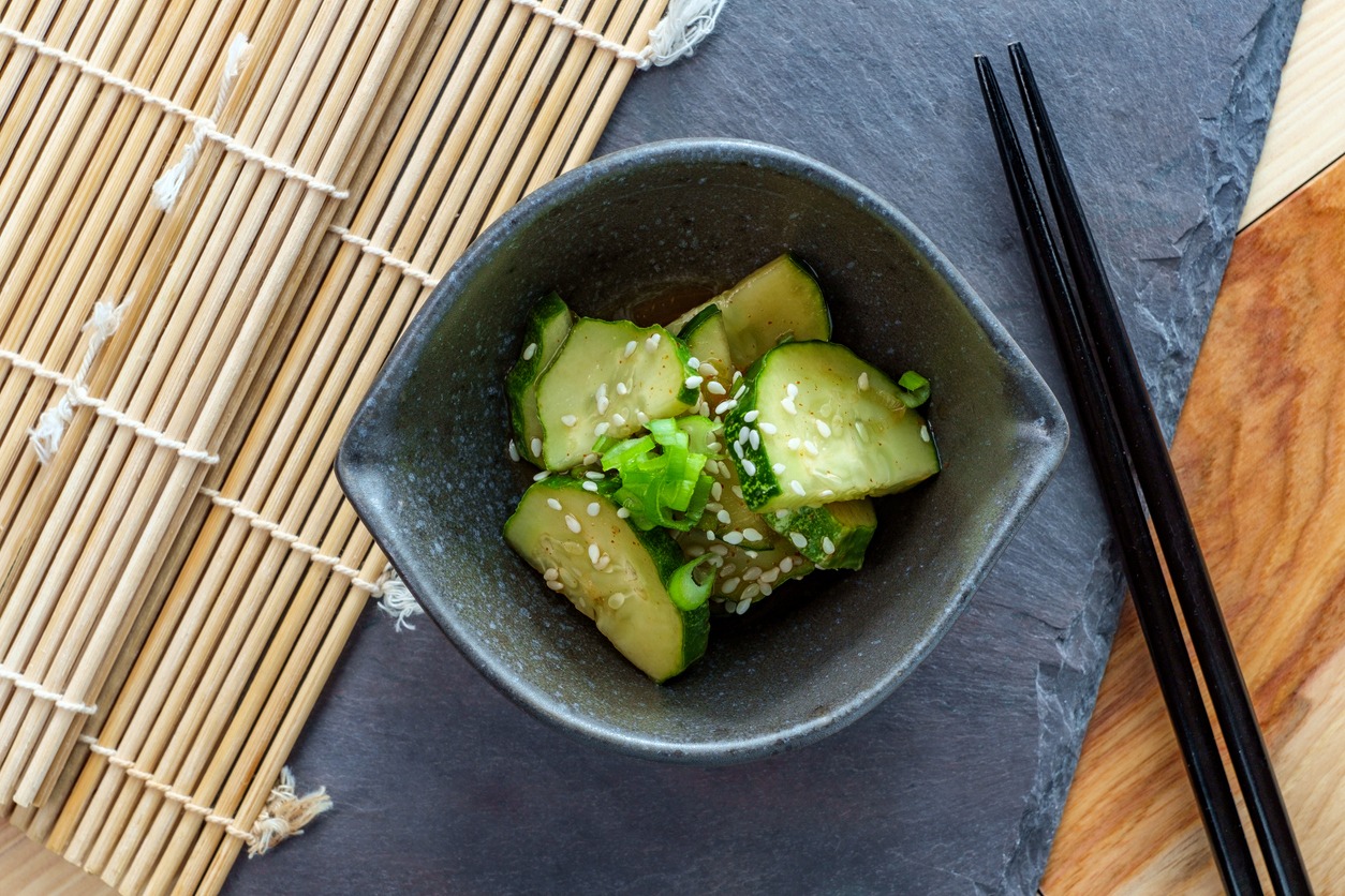 Oi Bokkeum (Seasoned and sauteed cucumber)