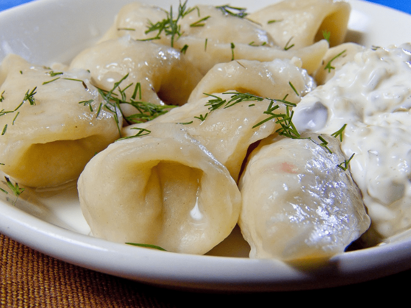 Pelmeni dumpling in Russia