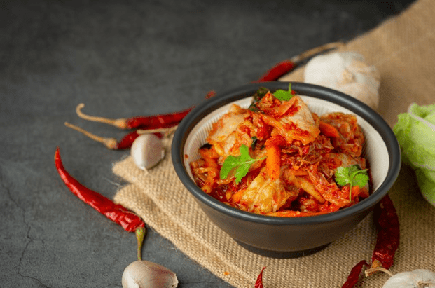 Image of delicious modern kimchi. 