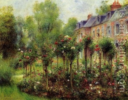 Rose Garden At Wargemont By Renoir