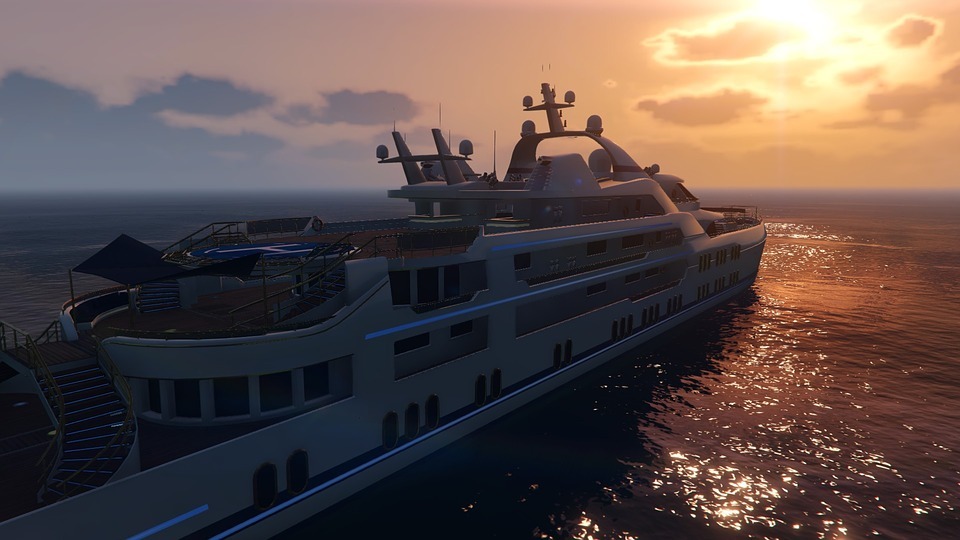 a yacht in GTA V