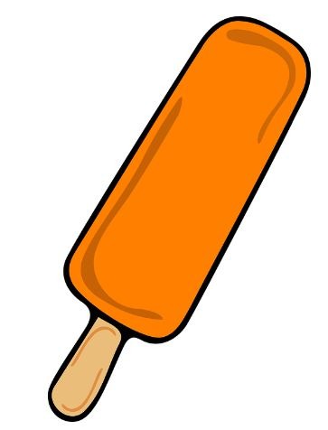 orange ice pop