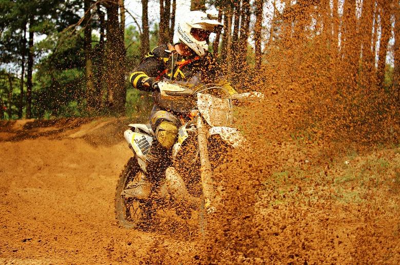 Picture of a dirtbike in sand