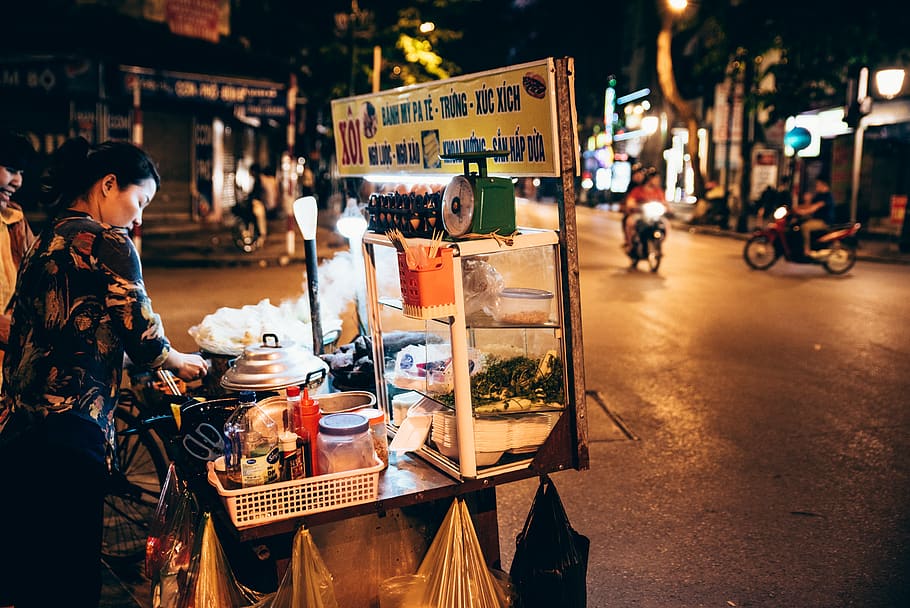 Vietnamese street food stand