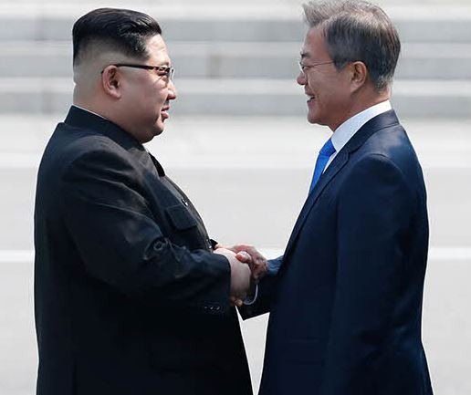 Moon Jae-in and Kim Jong-un are in agreement over the demarcation line of North and South Korea