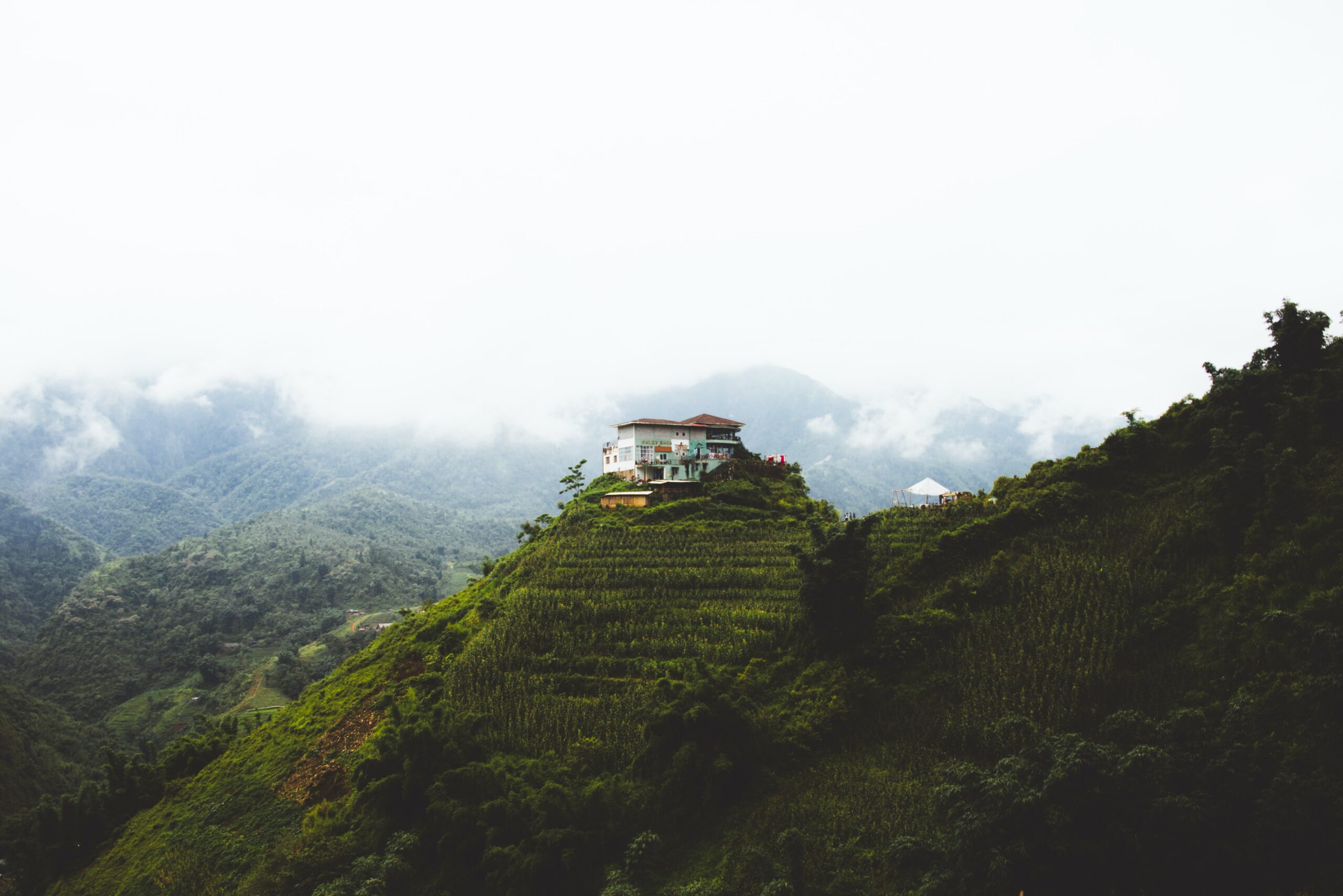 A house on top of a Vietnamese mountain